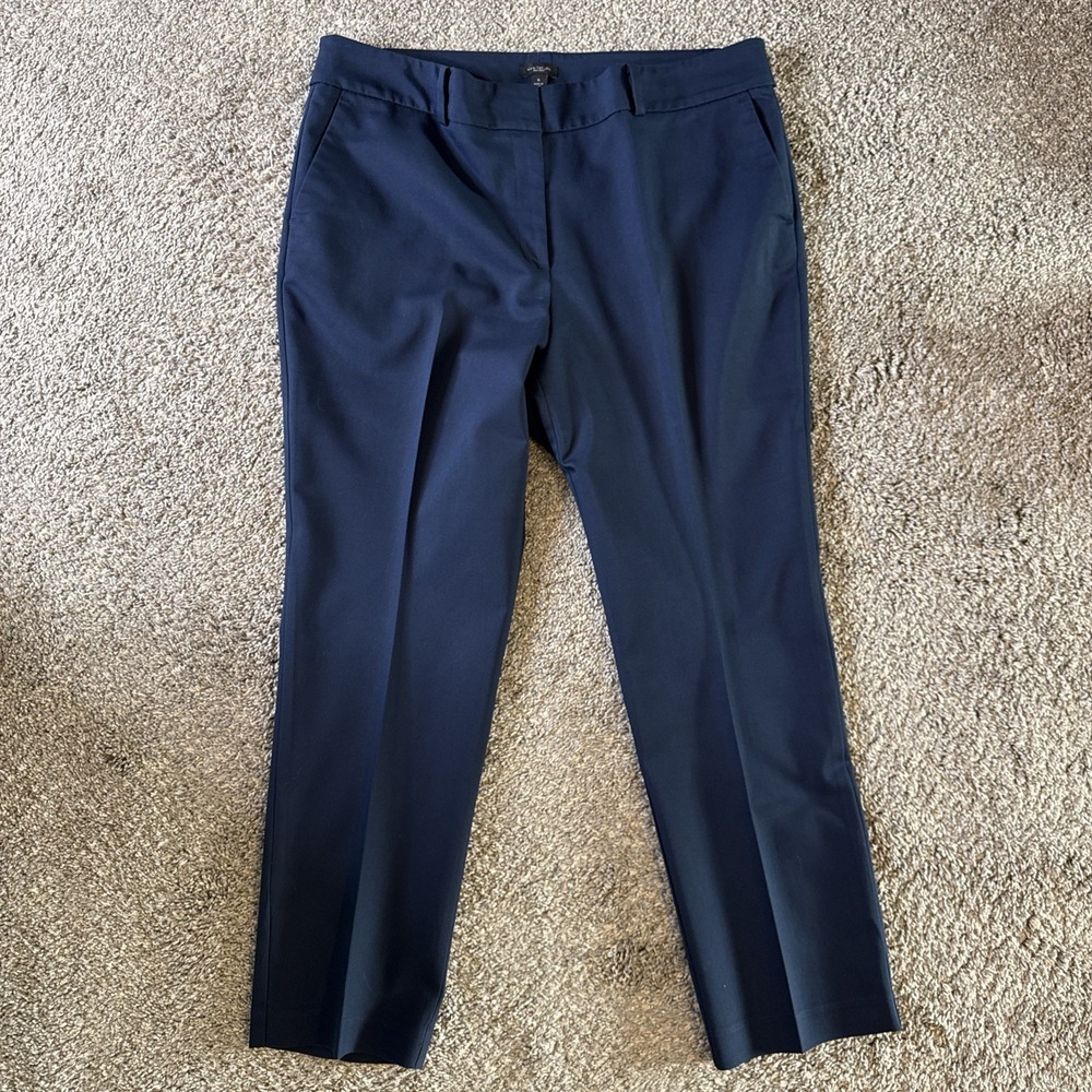 Ann Taylor Women's Navy Blue Straight Leg Dress Pants Size 16